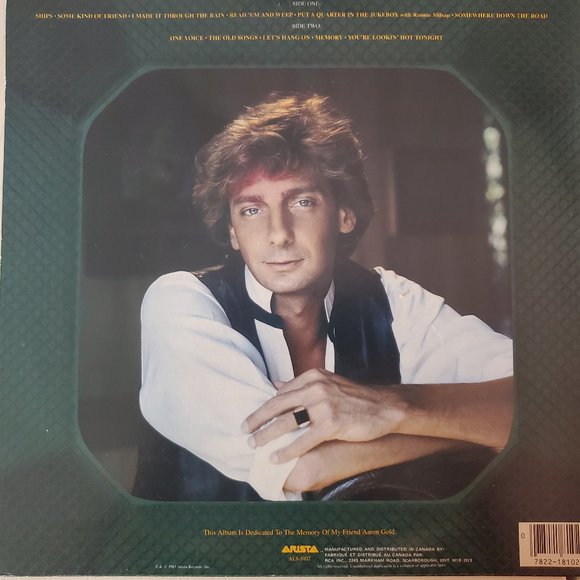 Barry Manilow Greatest Hits Vol II Vinyl Record - Picture 2 of 2